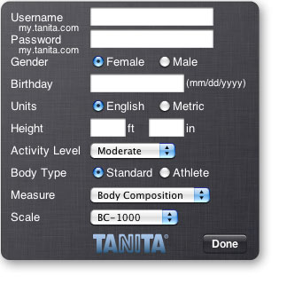 Tanita scale software download